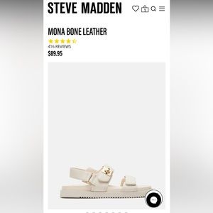 Steve Madden Mona Dad Sandals - Bone - 6.5